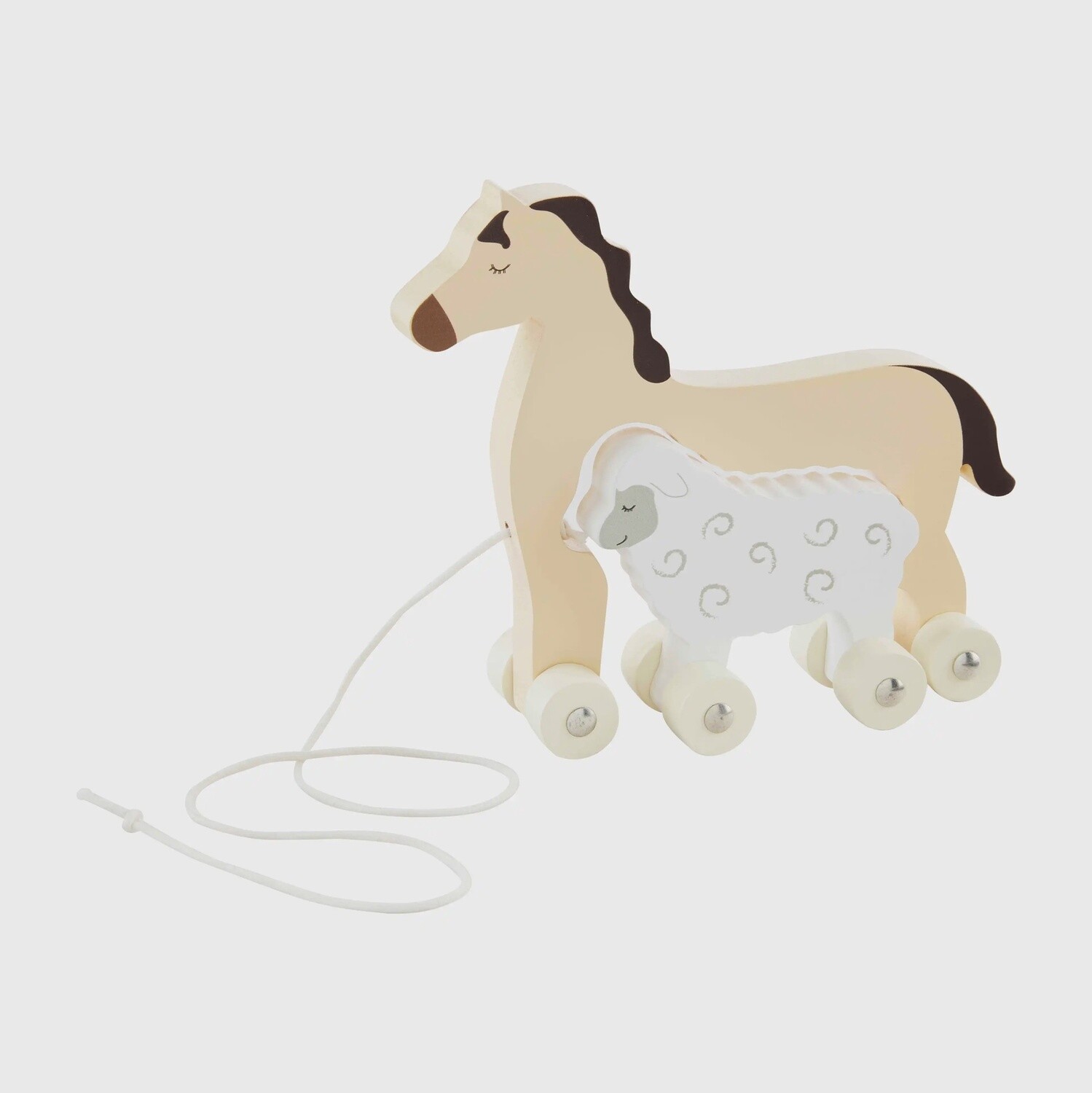 Farm Rolling Wood Toys, Type: Horse / Sheep