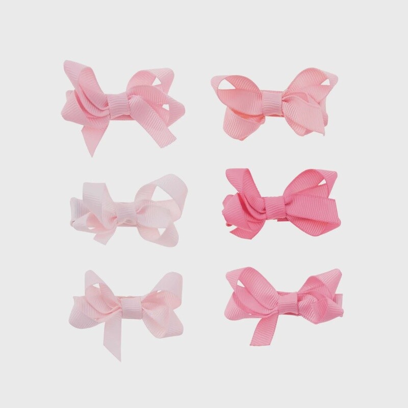 Pink Bitty Bow Set