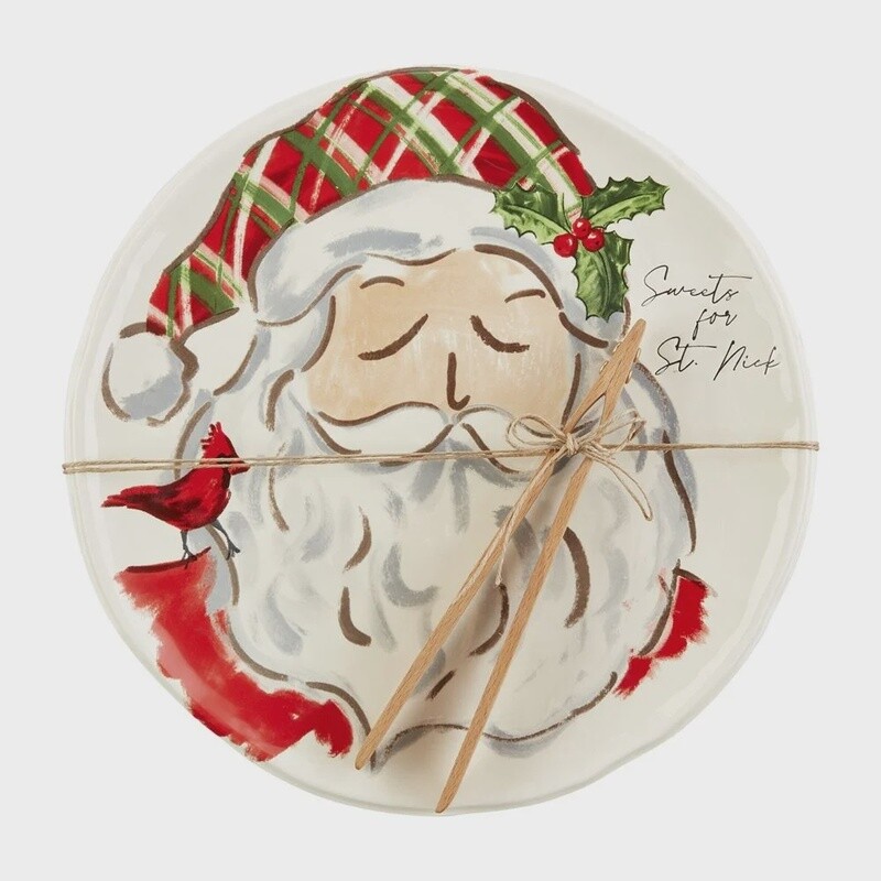 Santa Sweets Plate Set