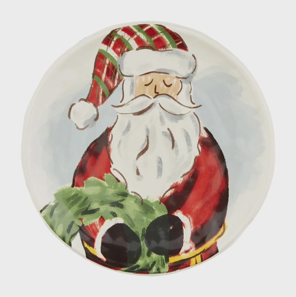 Santa Salad Plates, Type: Wreath
