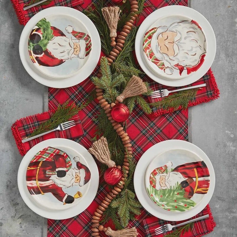 Santa Salad Plates