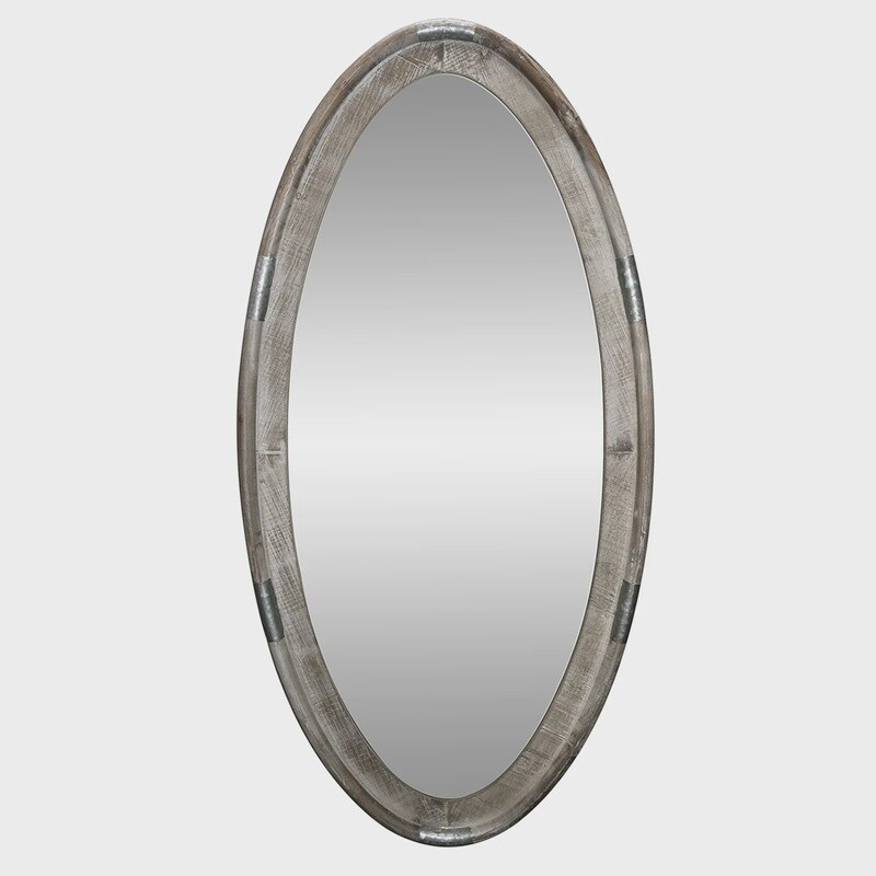 Lexington Oval Wooden Wall Mirror
