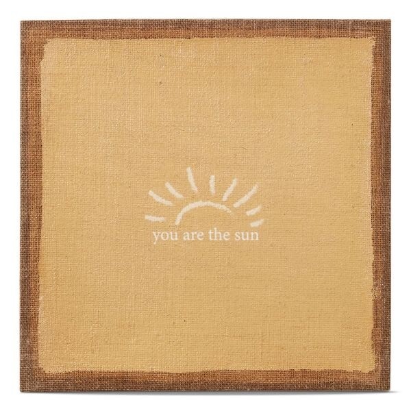 Burlap Canvas Wall Art, Type: You Are The Sun