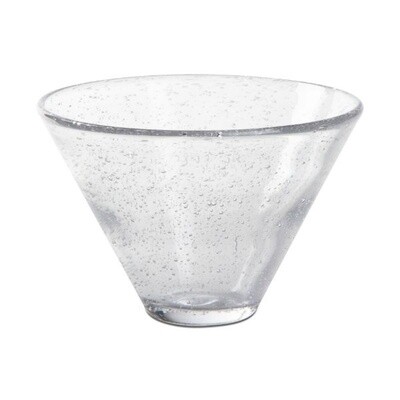 Bubble Glass Stemless Martini Glass
