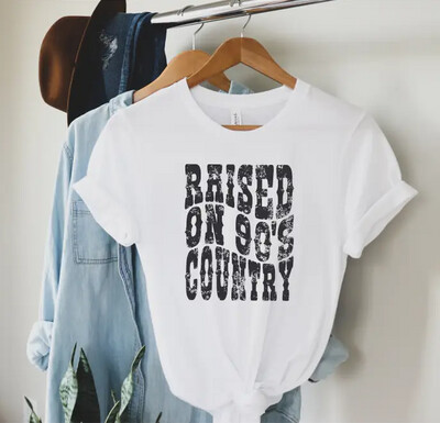 Humm &amp; Willow Raised on 90&#39;s Country Music T-Shirt