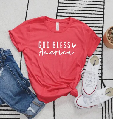 Humm &amp; Willow God Bless America T-Shirt