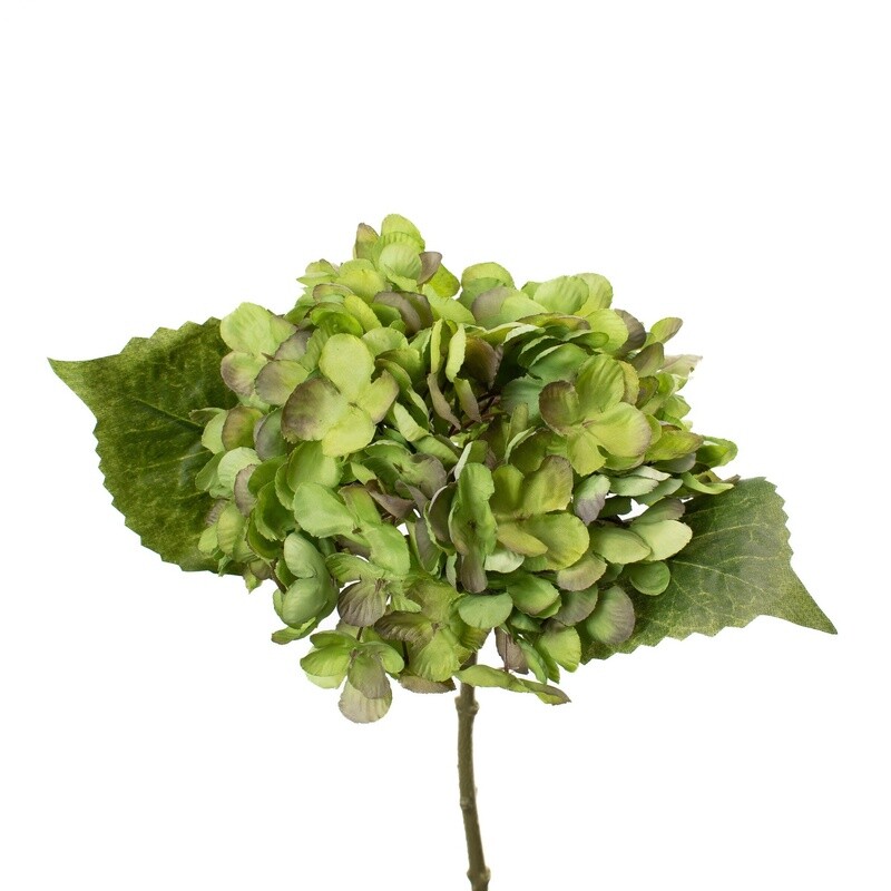 Hydrangea Pick 13&quot; Faux KIWI