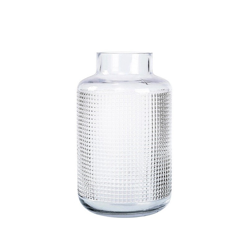 Textured Glass Vase
