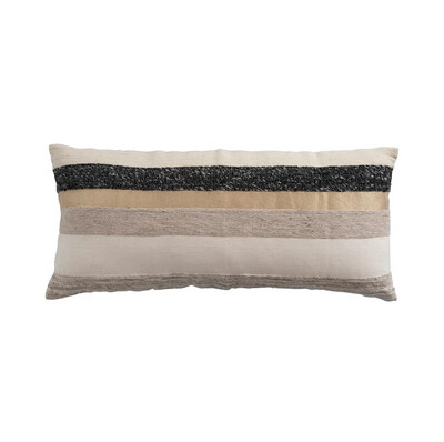 Woven Wool Blend Lumbar Pillow