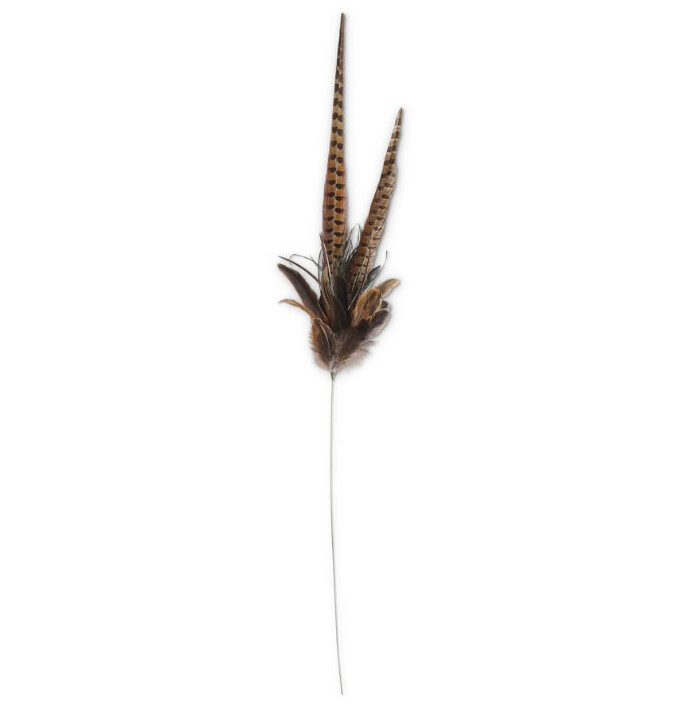 38.5&quot; Mixed Pheasant Feather Spray