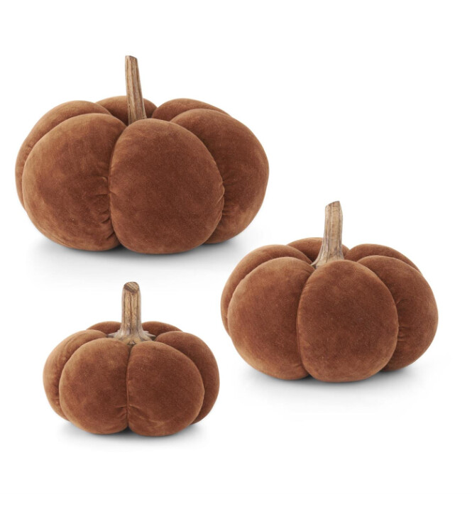 Brown Velvet Pumpkins