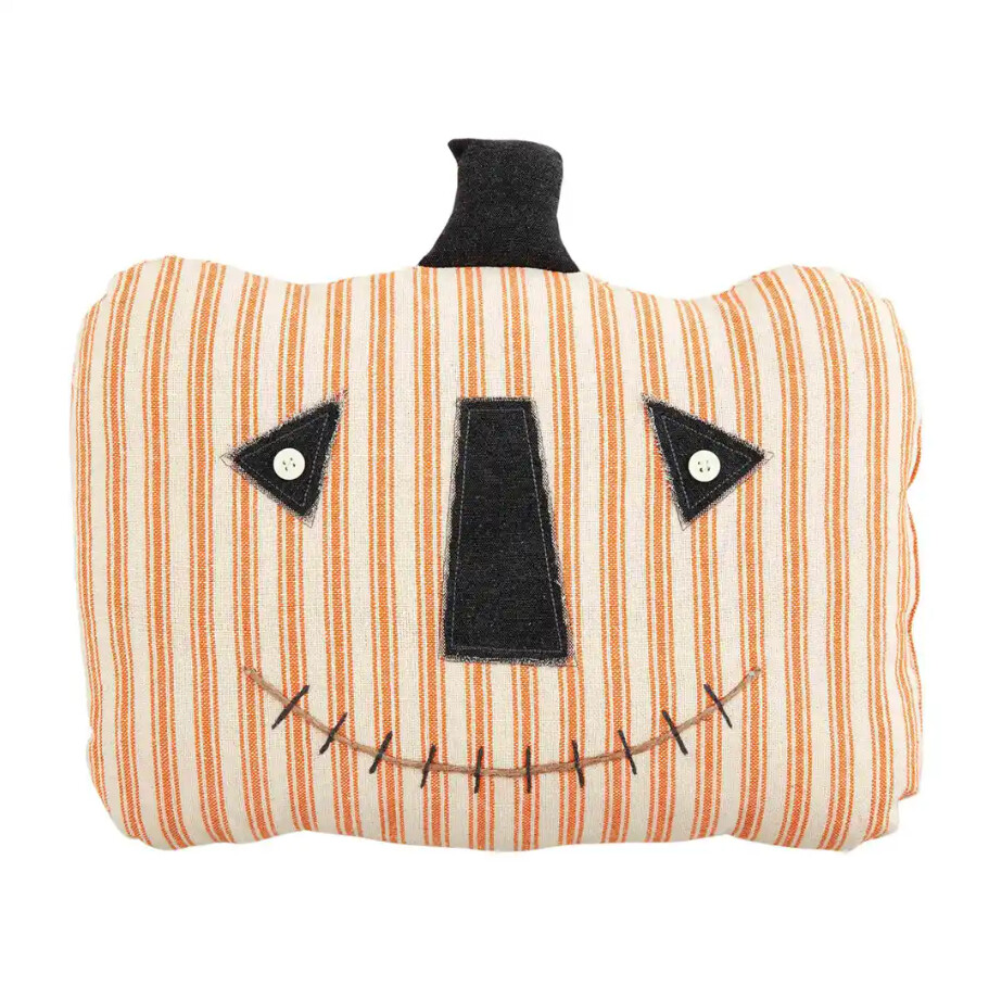 Button Jack-O-Lantern Pillow