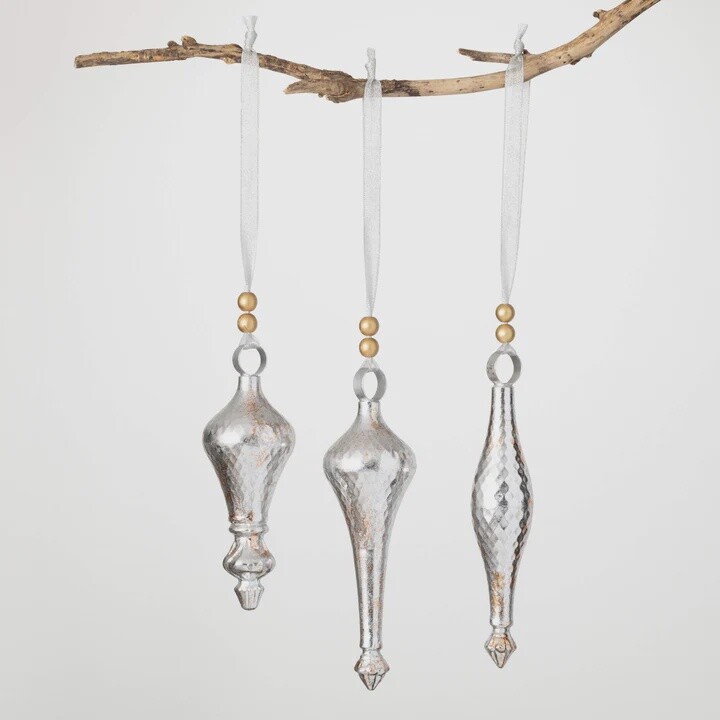 Silver Finial Ornament