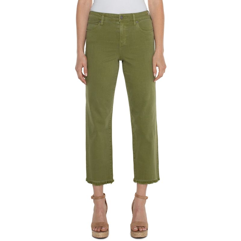 Liverpool Eucalyptus Kennedy Crop Straight Pants