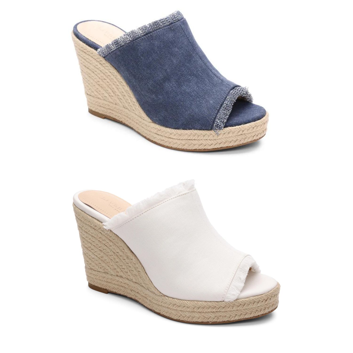 Liverpool Hollywood Denim Espadrille Wedge Sandals