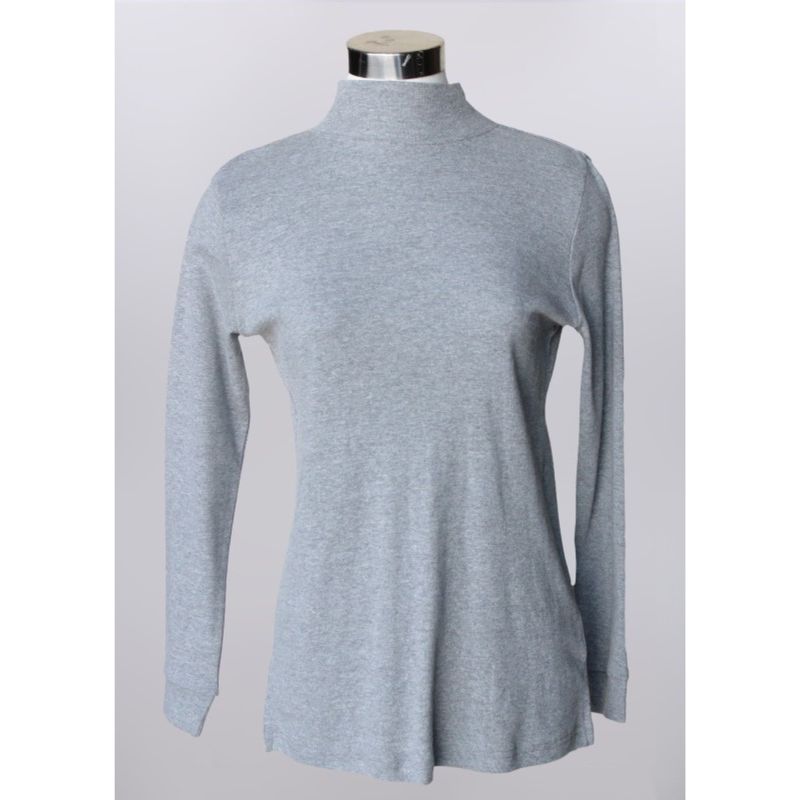Keren Hart Mock Neck Knit Shirt