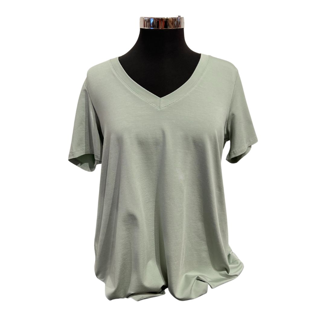 Pure Essence Mist Green Bamboo Tee Shirt