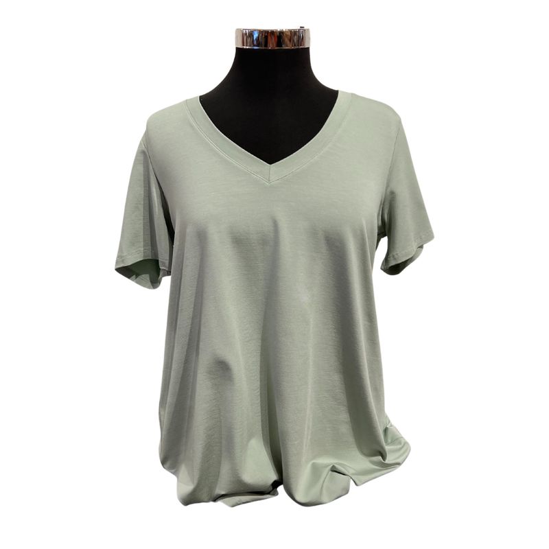 Pure Essence Mist Green Bamboo Tee Shirt