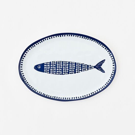 School Of Fish Oval Melamine Platter