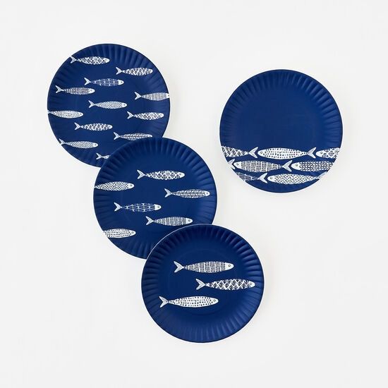 School Of Fish Melamine Plate Set