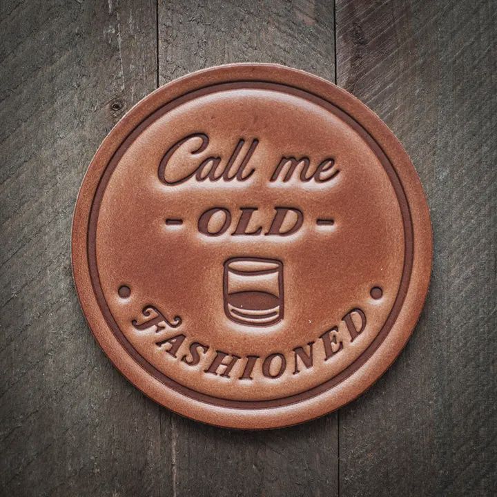 Sugarhouse Leather Coaster, Name: Old Fashioned
