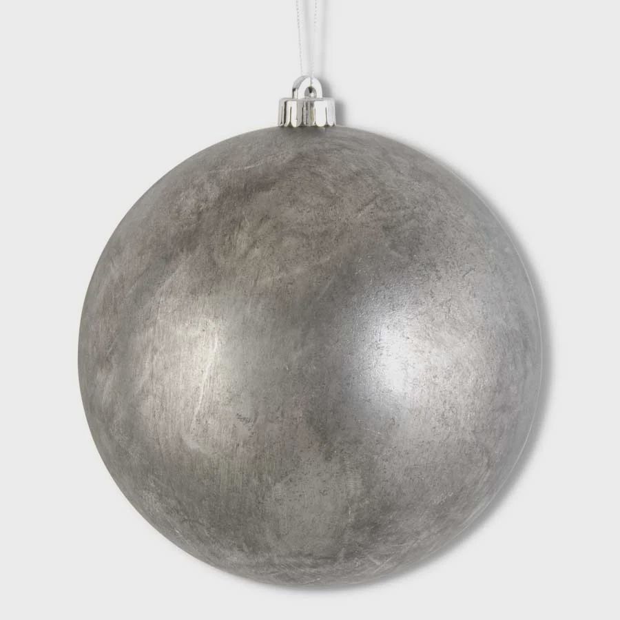 Silver Mercury Shatterproof Round Ornament