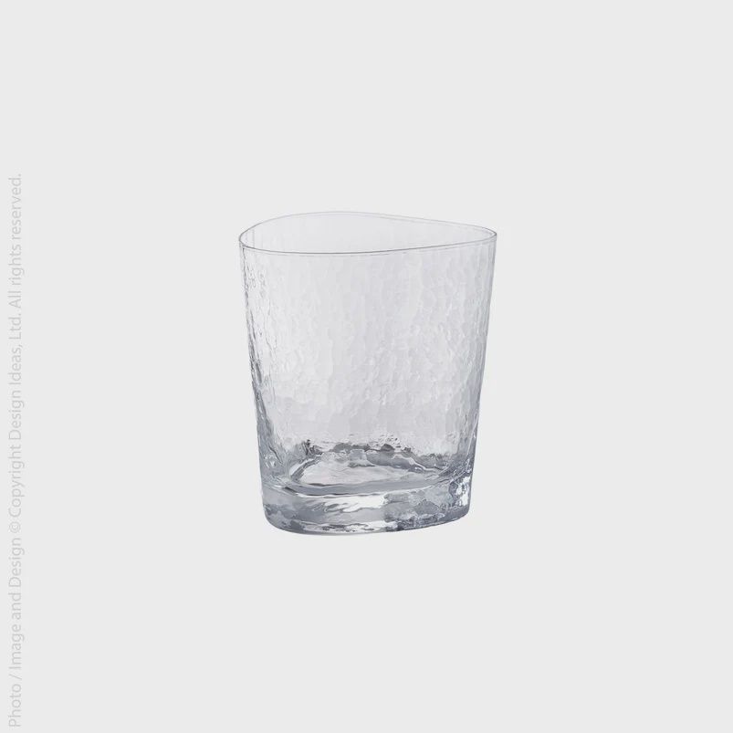 Serapha Irregular Shape Drinking Glass, Size: Short
