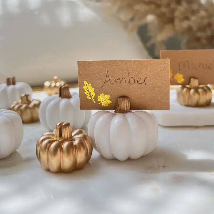 Pumpkin Place Card Holder