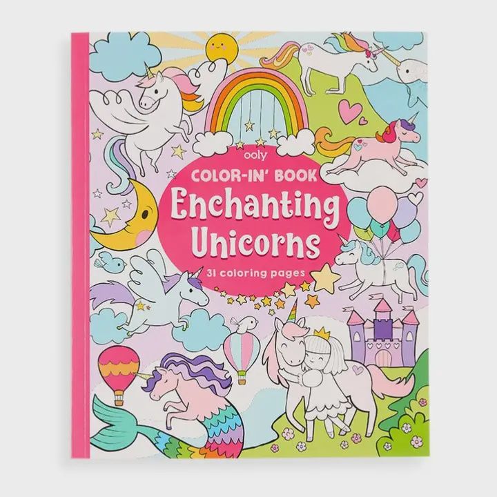 Color-in&#39; Book, Type: Enchanting Unicorns