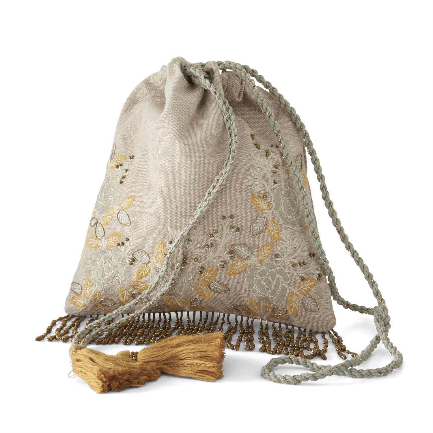 Beaded Crossbody Fringe Bag