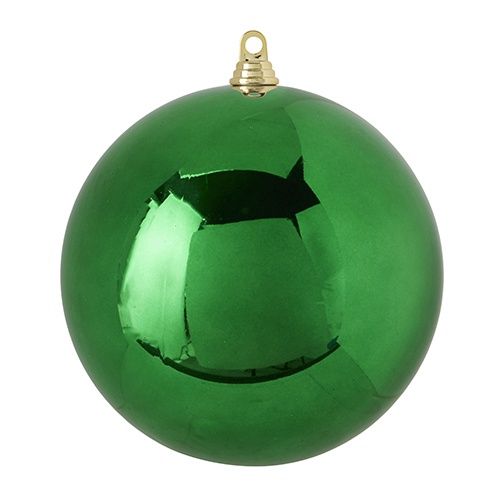 10&quot; Shiny Green Ball Ornament