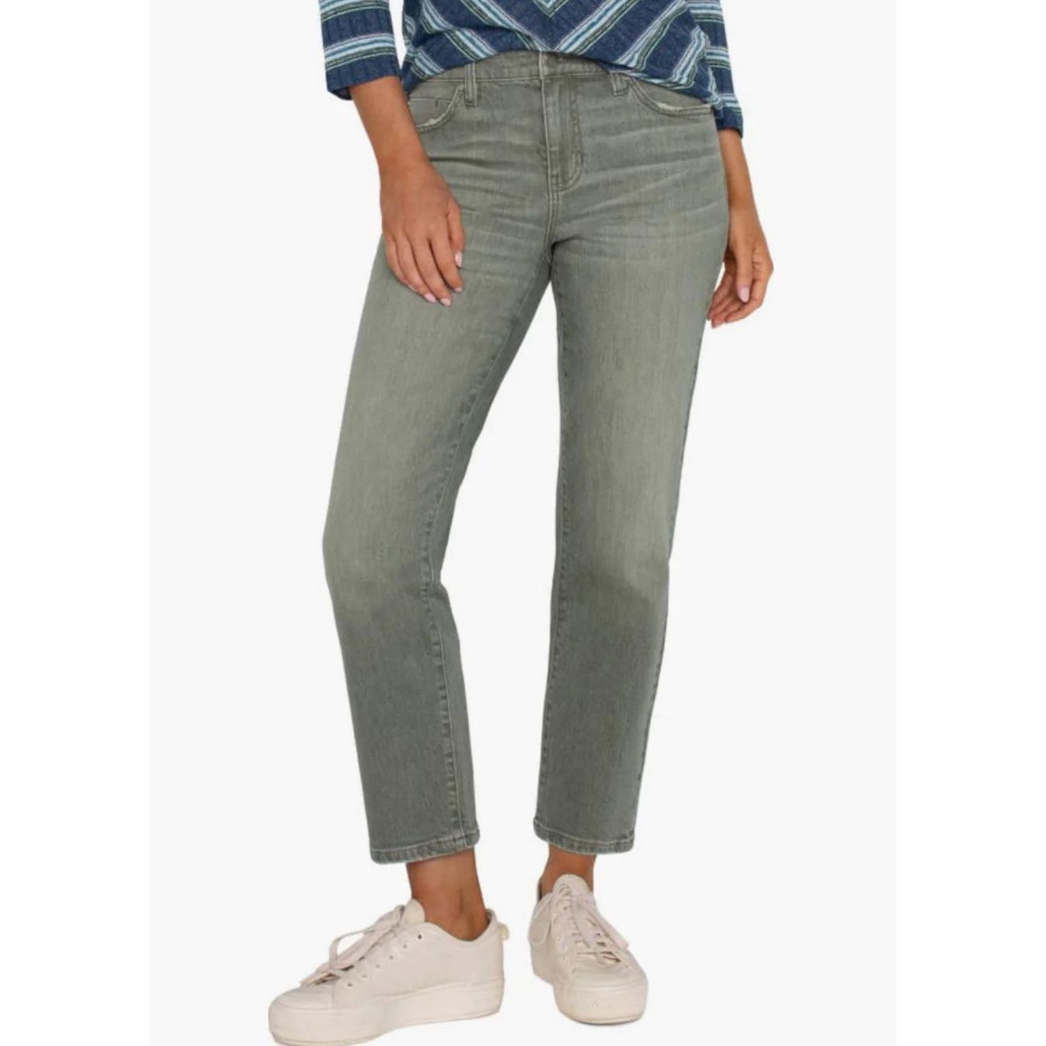 Liverpool Liv &quot;Vintage&quot; Green Non-Skinny Skinny Jean