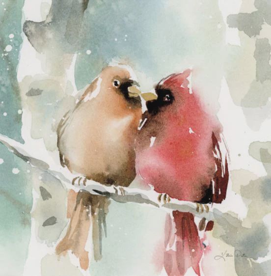 Christmas Cardinals Wall Art