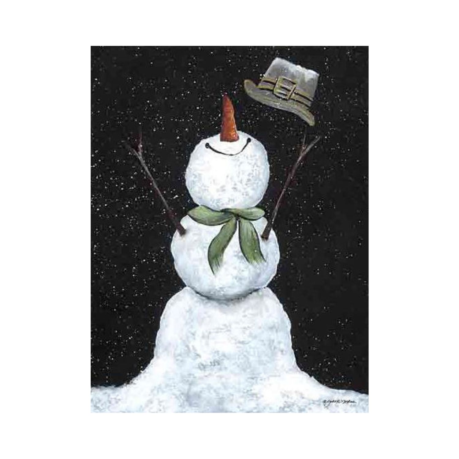 Happy Snowman Wall Art