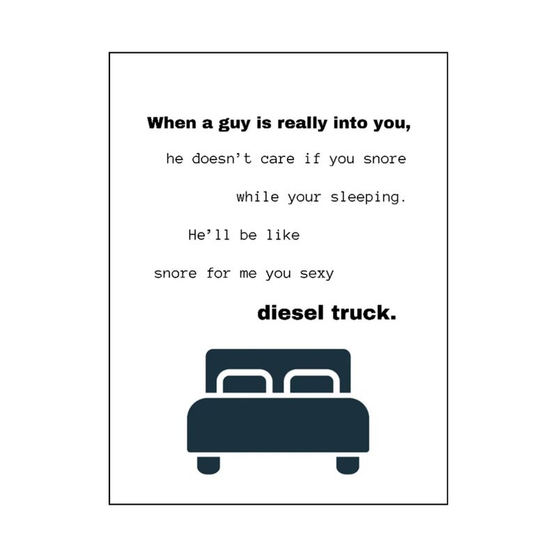 When A Guy Is Really Into You Wall Art