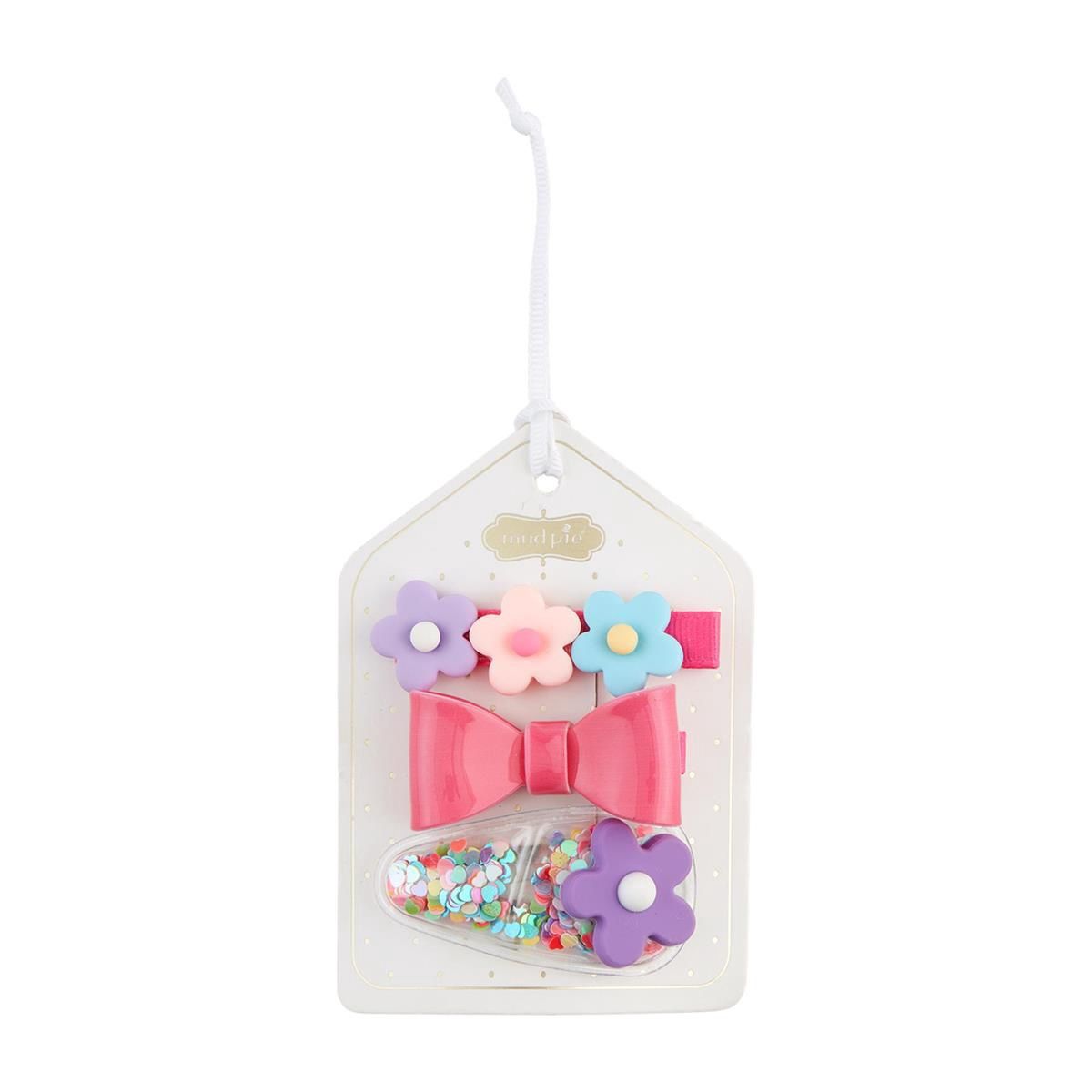 Spring Hair Clip Set, Type: Hot Pink Bow