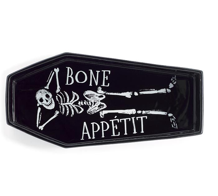 Skeleton Bone Appetit Coffin Shaped Bowl