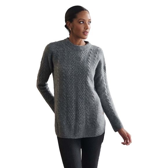 Hatley Grey Cable Knit Tunic