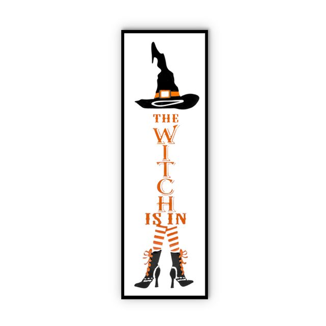 Tin Witch Is In Embossed Sign