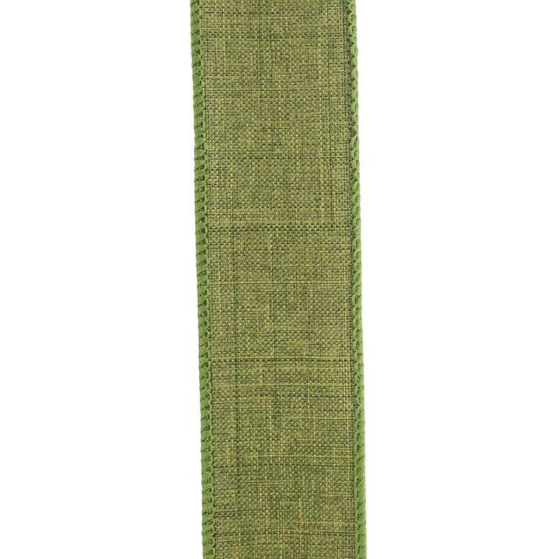 Everyday Linen Moss Wire Edge Ribbon