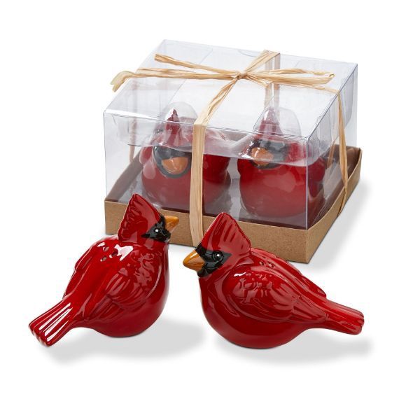 Cardinal Salt &amp; Pepper Shakers