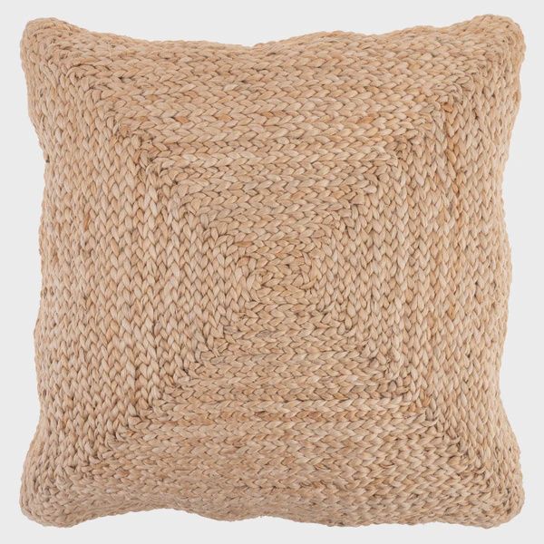 Square Natural Jute Pillow