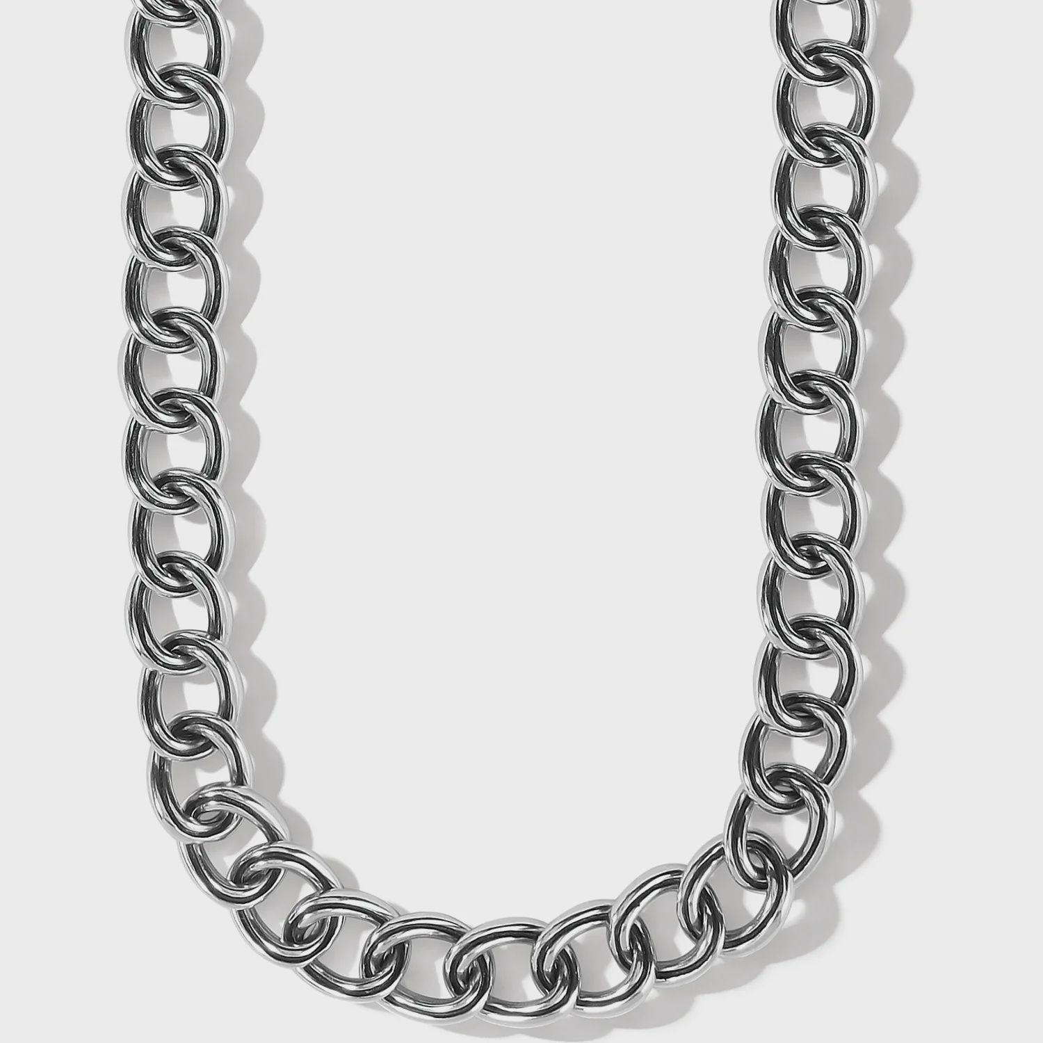Interlock Chain Collar Necklace