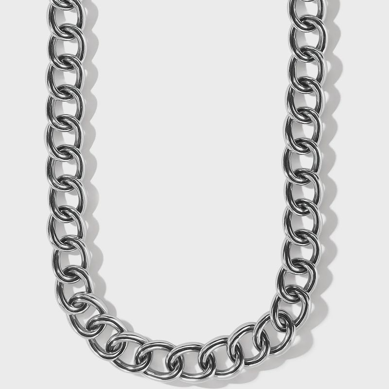 Interlock Chain Collar Necklace