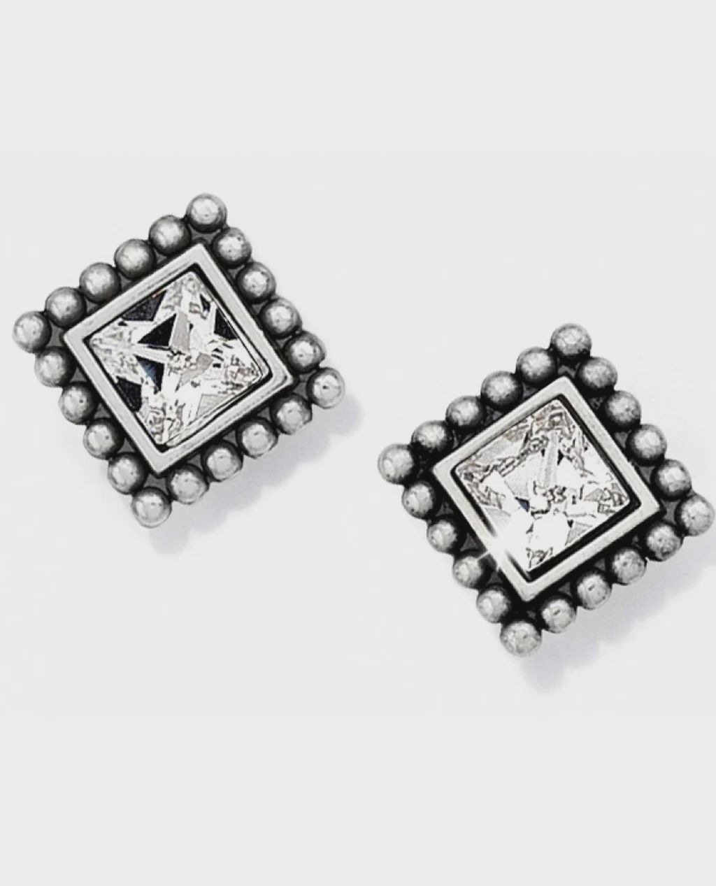 Sparkle Square Mini Post Earrings