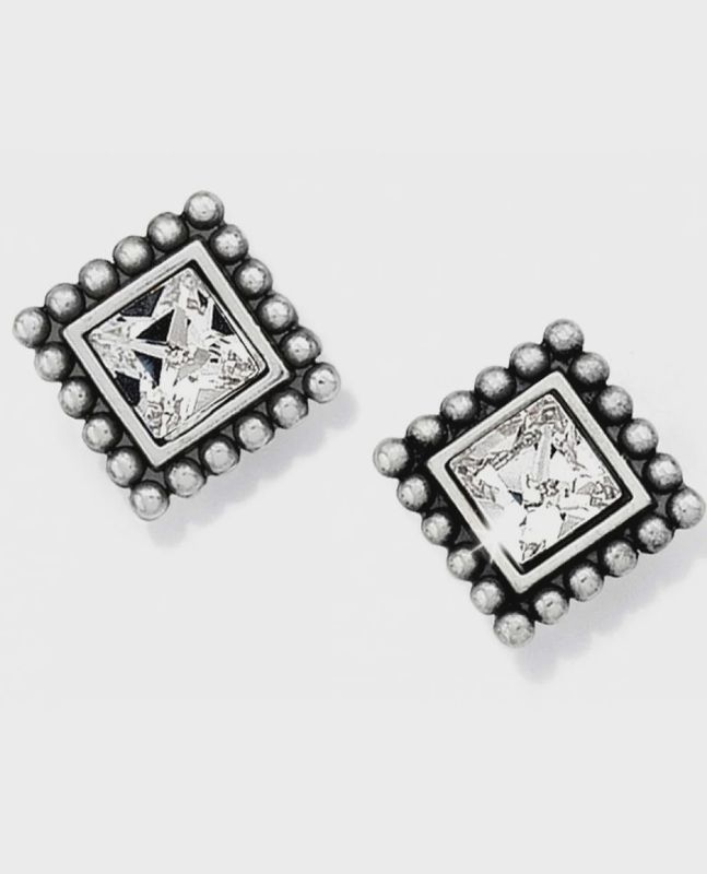 Sparkle Square Mini Post Earrings