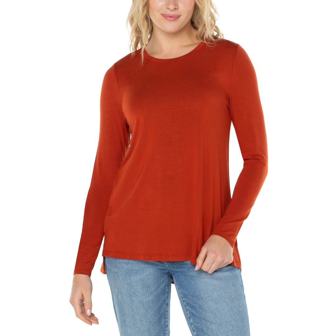 Liverpool Terracotta Orange Long Sleeve Shirt
