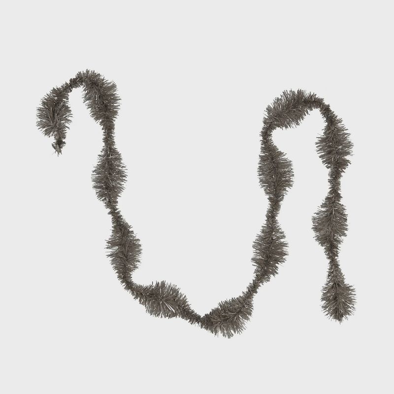 Silver Tinsel Garland