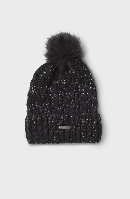 Liverpool Faux Fur Poof Beanie