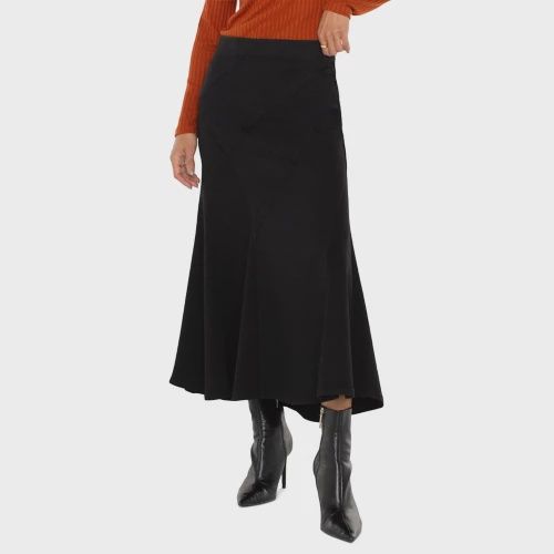Liverpool Chloe Seamed Black Mermaid Skirt